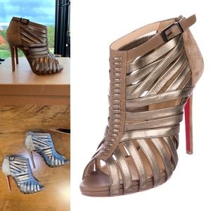 Christian Louboutin Karina 120 Caged Bootie